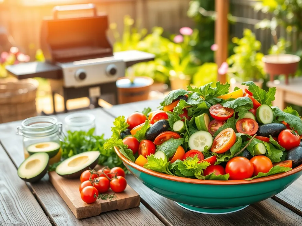 Lekka sałatka na grilla: idealny przepis na letnie spotkania